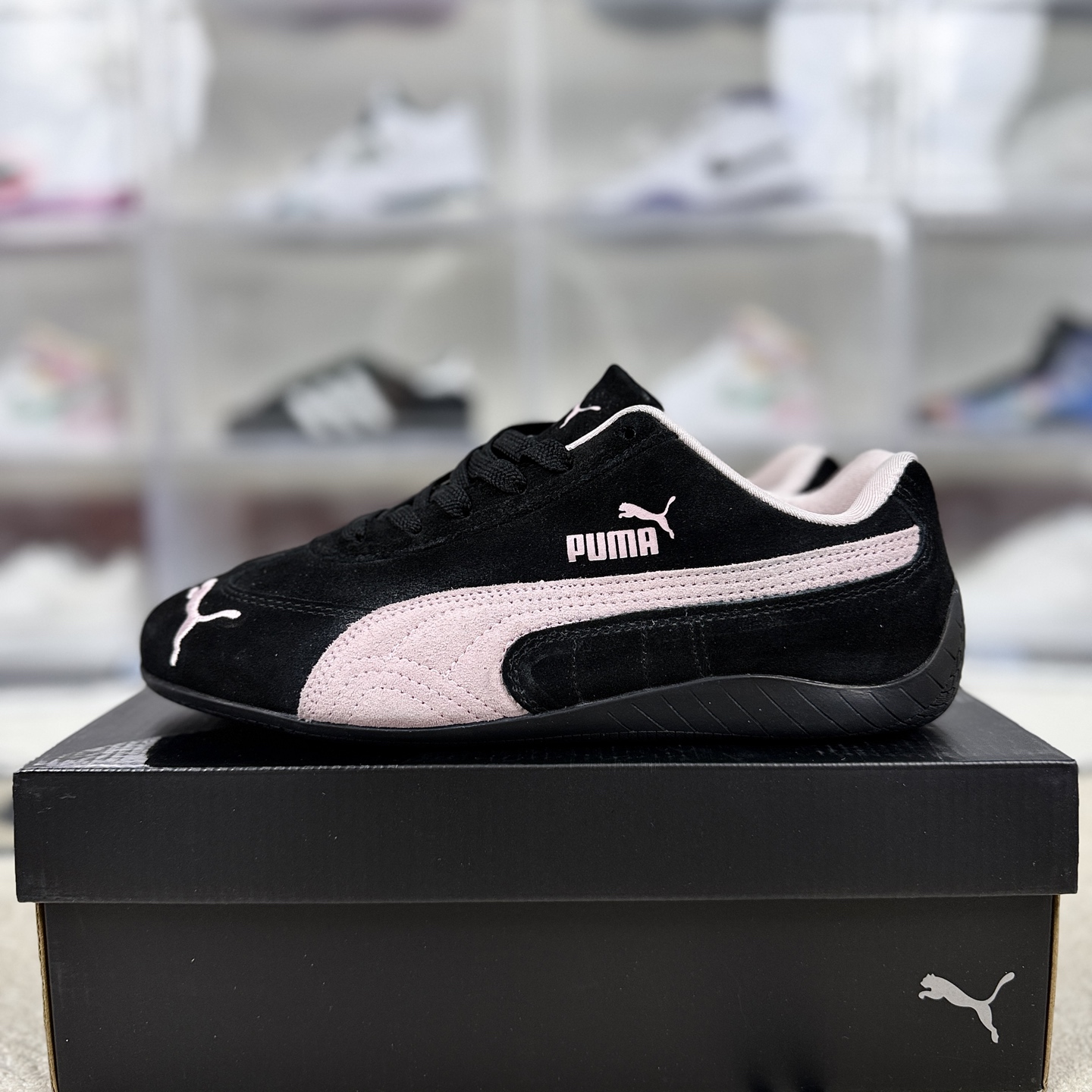 PUMA Speedcat OG Sneakers Comfortable Fashion Racing Shoes - Black/Pink 9 i1745096966950 3347 0 8