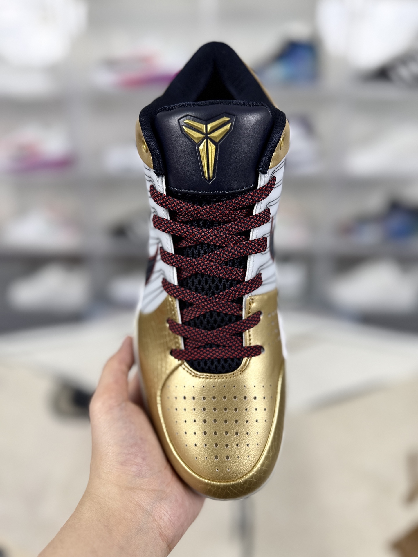 Nike Zoom Kobe 4 Protro "Gold Medal" Basketball Shoes - White, Black, Gold 4 i1745355561164 5821 0 3