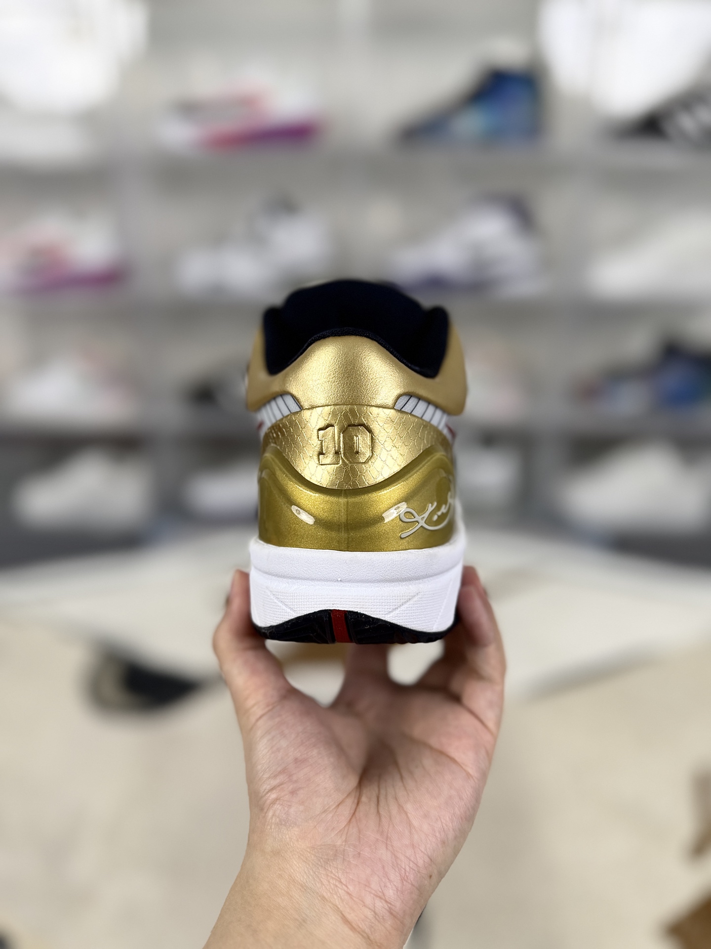 Nike Zoom Kobe 4 Protro "Gold Medal" Basketball Shoes - White, Black, Gold 3 i1745355565697 9594 0 2