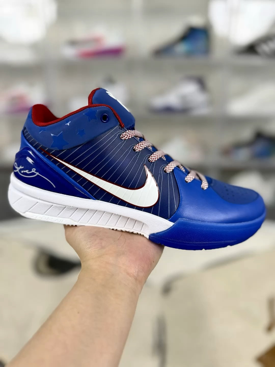 Nike Zoom Kobe 4 Protro "Philly" Blue Basketball Shoes For Men And Women
