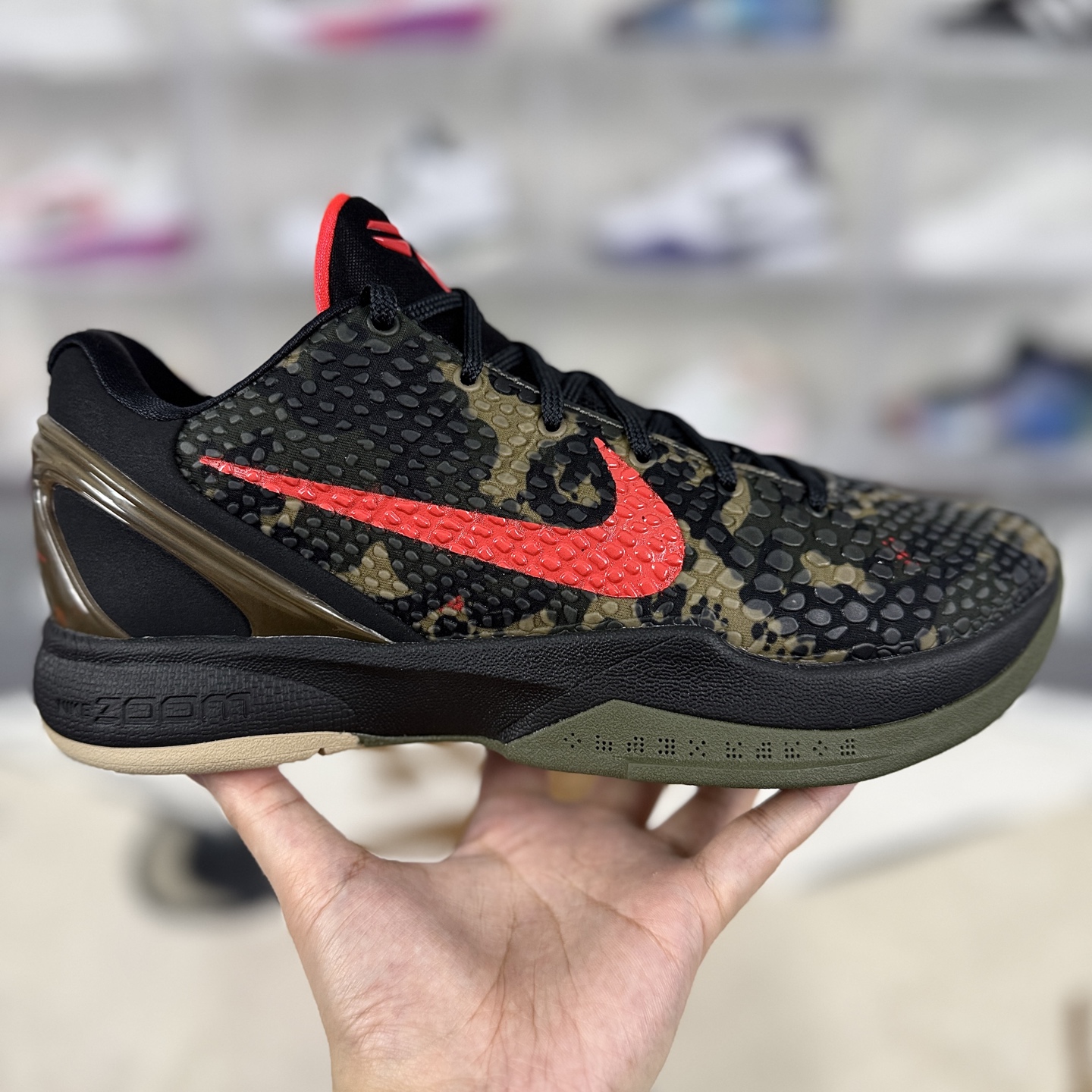 Nike Zoom Kobe 6 Protro "Italian Camo" Basketball Shoes - Black/Red 7 i1745355618417 5703 0 5