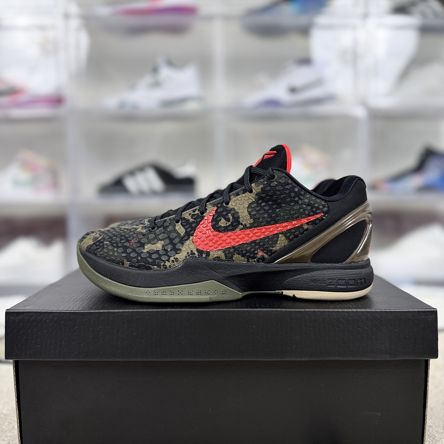 Nike Zoom Kobe 6 Protro "Italian Camo" Basketball Shoes - Black/Red 9 i1745355622954 1117 0 8