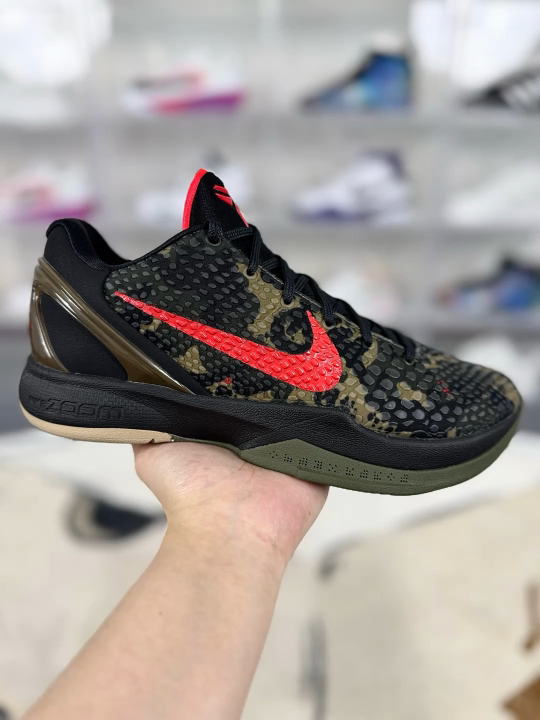 Nike Zoom Kobe 6 Protro "Italian Camo" Basketball Shoes - Black and Red 1 i1745355628860 2291 0 0