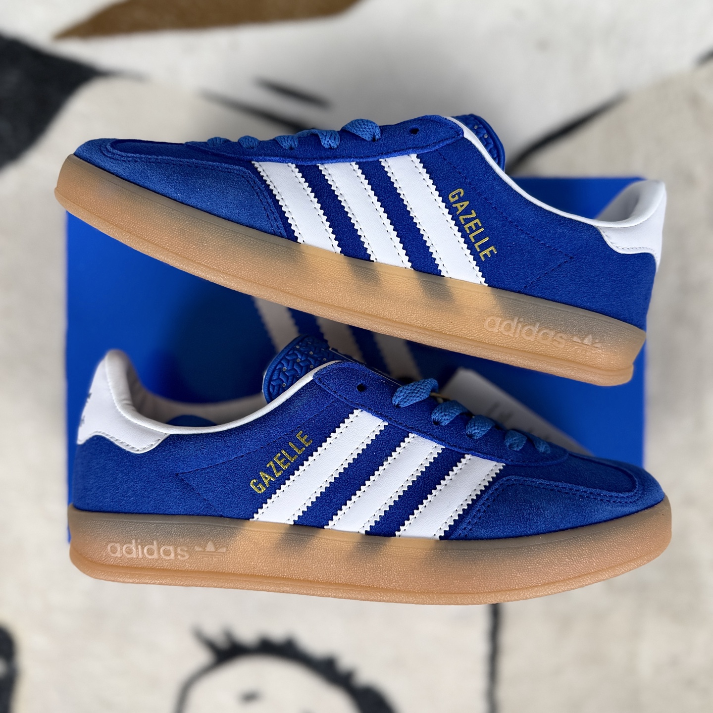 Adidas Originals Gazelle Indoor Blue White, Comfortable and Versatile Sneakers 9 i1745355671395 3520 0 7