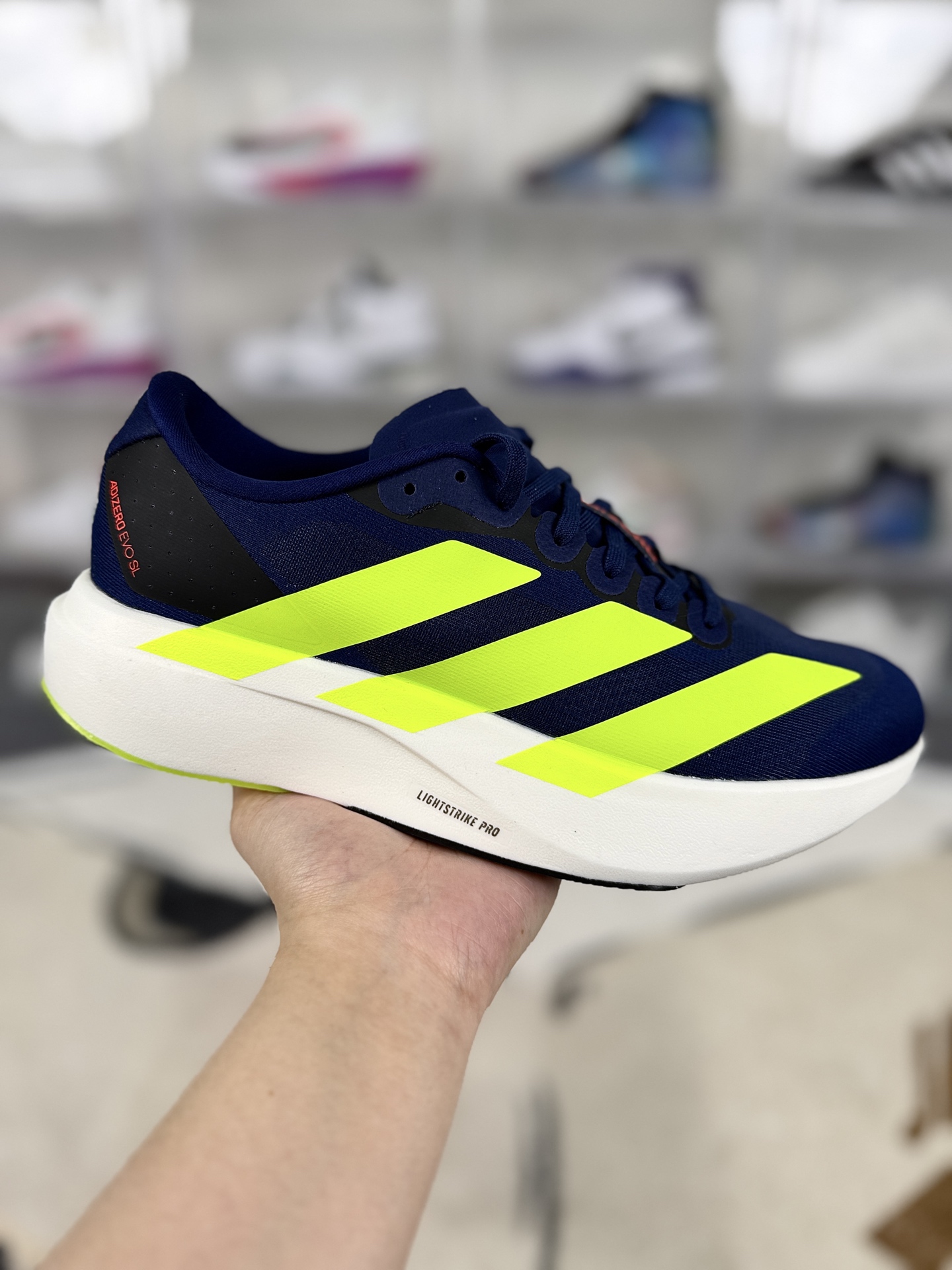 Adidas Adizero Evo SL Running Shoes - Supercritical Cushioning, Blue/Yellow 2 i1745494363828 8028 0 0
