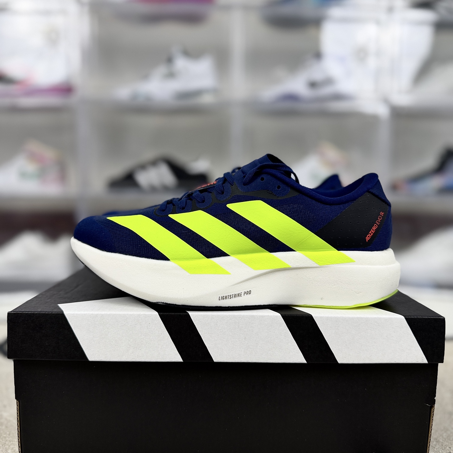 Adidas Adizero Evo SL Running Shoes - Supercritical Cushioning, Blue/Yellow 10 i1745494367401 6833 0 8