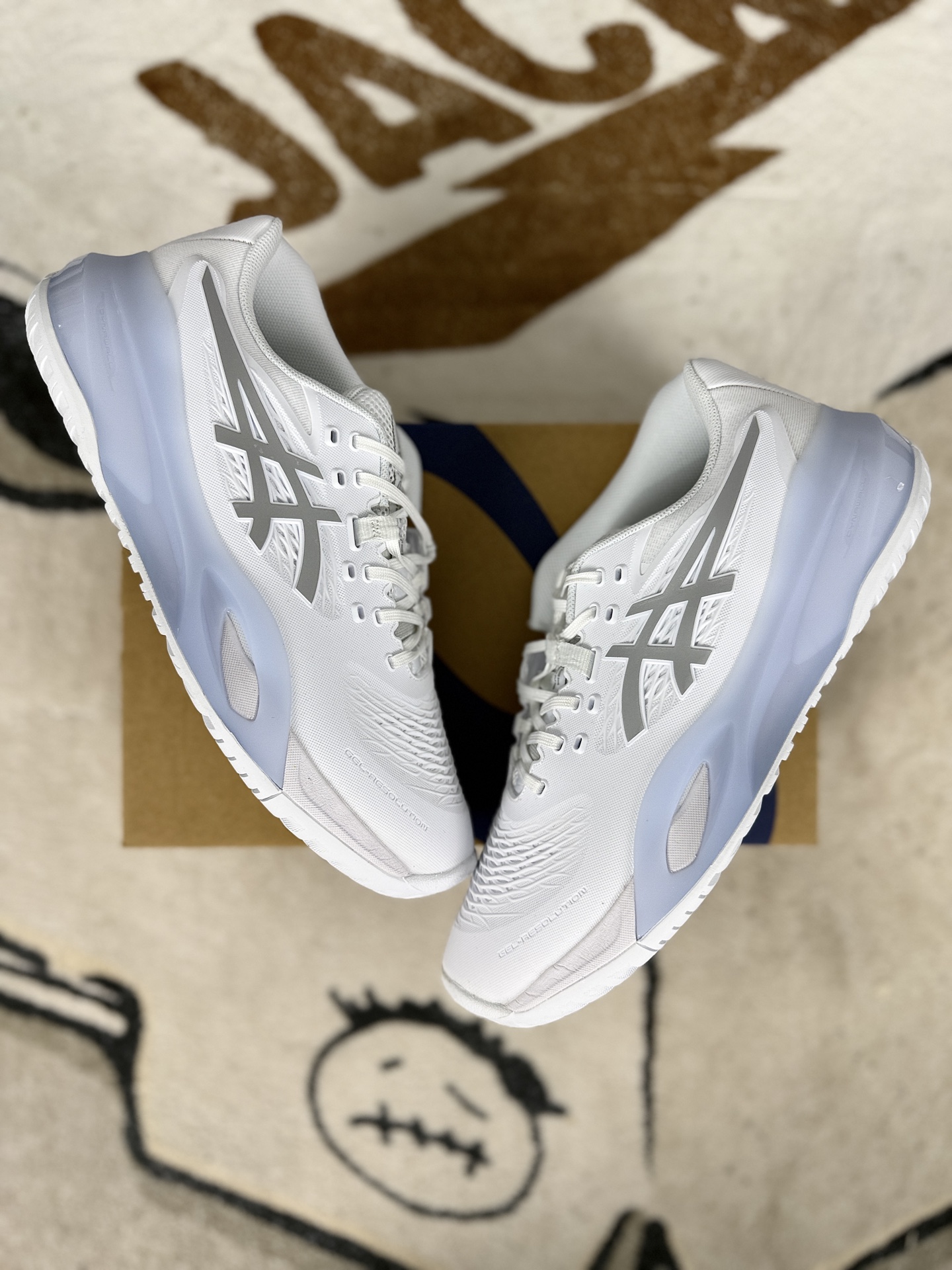 Asics GEL-Resolution X White/Silver Tennis Shoes - Comfort & Durability 6 i1745703378344 4708 0 6
