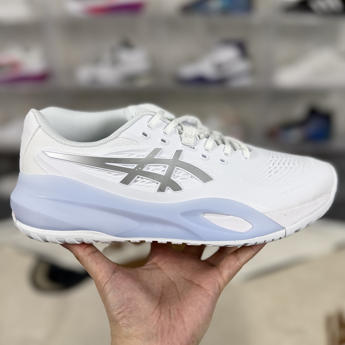 Asics GEL-Resolution X White/Silver Tennis Shoes - Comfort & Durability 8 i1745703378356 5154 0 5