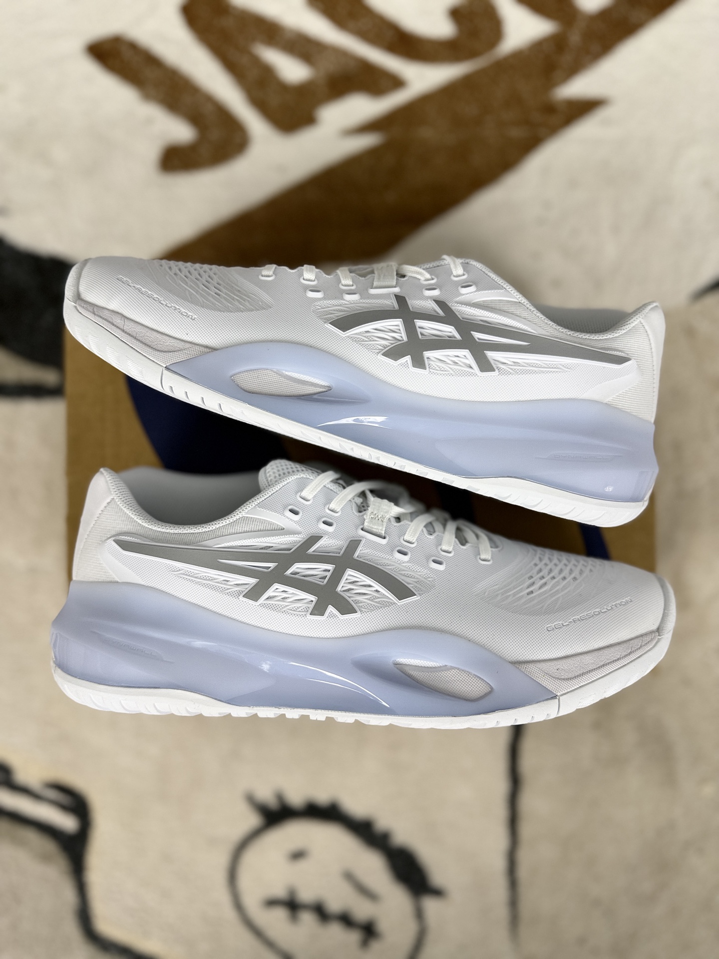 Asics GEL-Resolution X White/Silver Tennis Shoes - Comfort & Durability 9 i1745703379560 6953 0 7