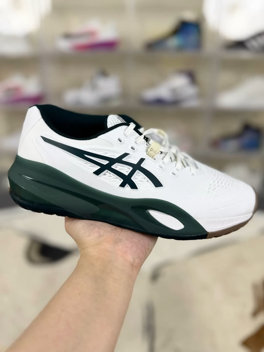 Asics GEL-RESOLUTION X White Green Tennis Shoes - Comfort & Durability