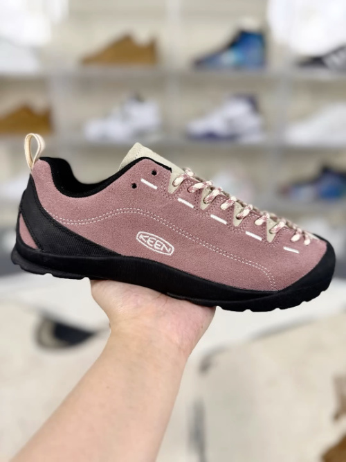 KEEN Jasper Suede Hiking Shoes - Pink, Low-Top, Lightweight, Outdoor, Unisex 2 KEEN Jasper Suede Hiking Shoes - Pink, Low-Top, Lightweight, Outdoor, Unisex