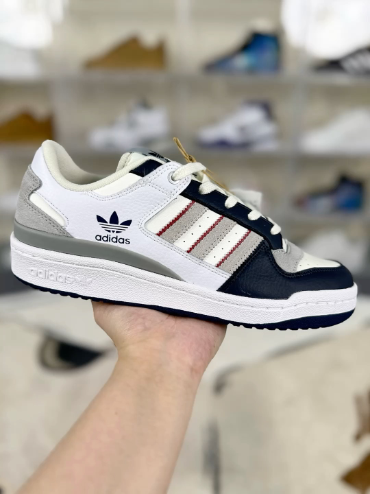 Adidas Originals Forum CL Low Top White Gray Blue Sneakers Size 36-45