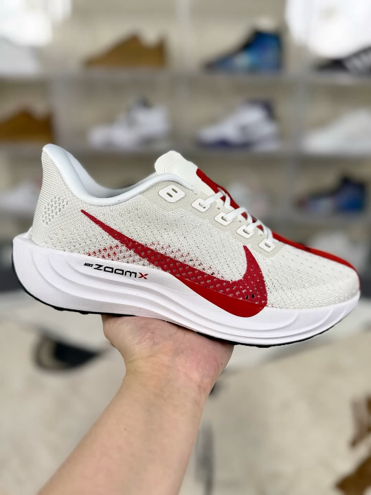 Nike Pegasus Plus White Red Running Shoes - Comfortable, Breathable, Durable