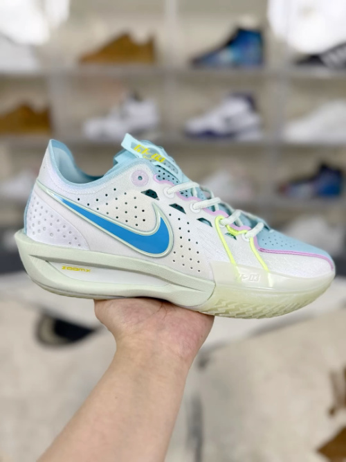 Nike Air Zoom G.T. Cut 3 Basketball Shoes - White/Blue/Pink - HF5445-141 12 Nike Air Zoom G.T. Cut 3 Basketball Shoes - White/Blue/Pink - HF5445-141