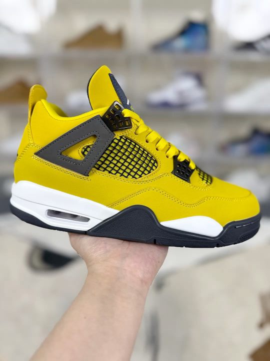 Jordan Air 4 Retro 'Tour Yellow' Sneaker: Iconic Style and Comfort for Men & Women