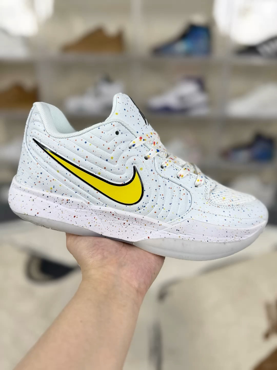 Nike Ja 2 Ja-Breaker PE Basketball Shoes - White/Yellow - Comfort & Durability