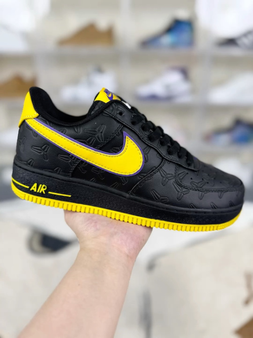 Nike Air Force 1 Low Kobe Bryant Edition - Black/Yellow, Various Sizes 13 Nike Air Force 1 Low Kobe Bryant Edition - Black/Yellow, Various Sizes