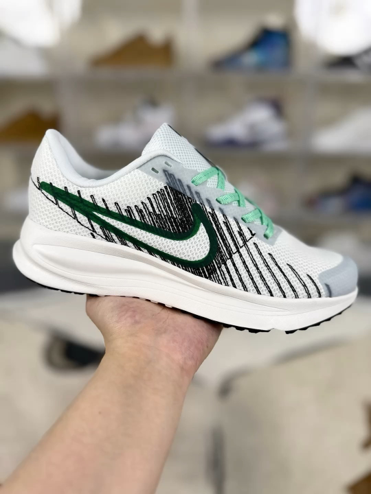 Nike Run Defy SD White Black Green Running Shoes - Breathable & Comfortable