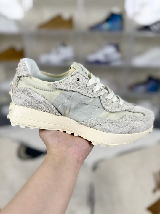 New Balance 327 Off White Sneakers Casual Running Shoes for Men and Women