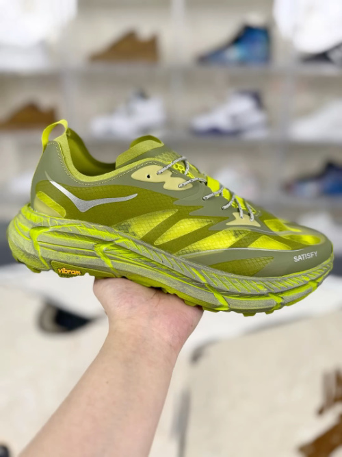 Satisfy x Hoka One One Mafate Speed 4 Running Shoes - Green, Unisex 23 Satisfy x Hoka One One Mafate Speed 4 Running Shoes - Green, Unisex