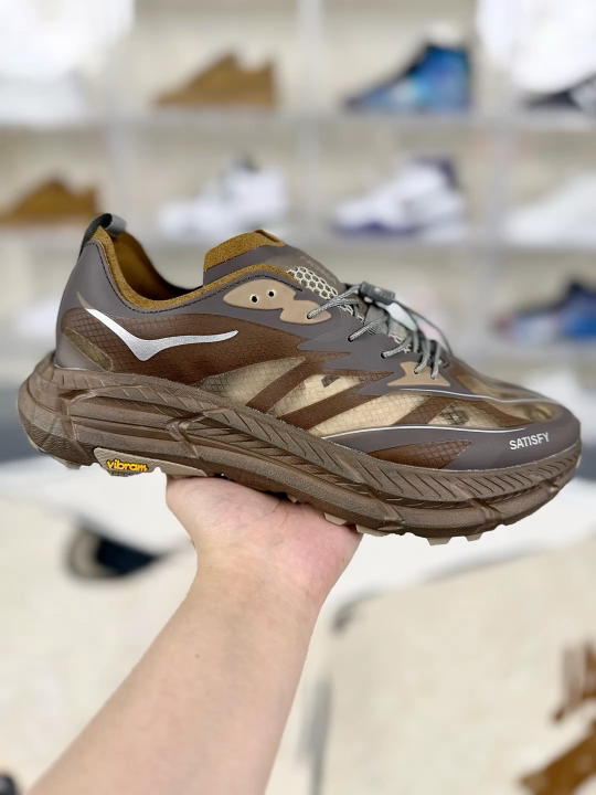 Satisfy x Hoka One One Mafate Speed 4 Running Shoes - Brown, Unisex