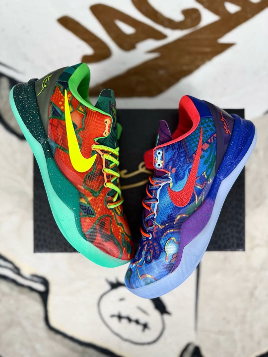 Nike Kobe 8 Protro "What The Kobe" Basketball Shoes - Unisex, Comfortable, Retro