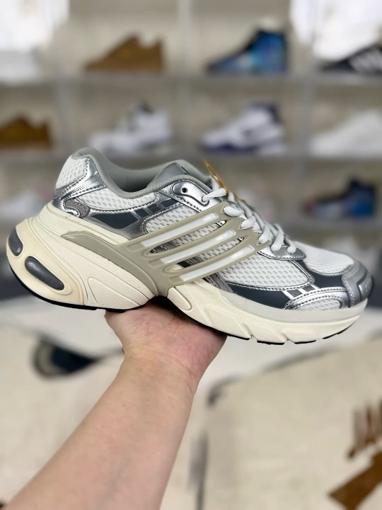 Adidas Originals Adistar XLG White Silver Retro Dad Shoes IH3882