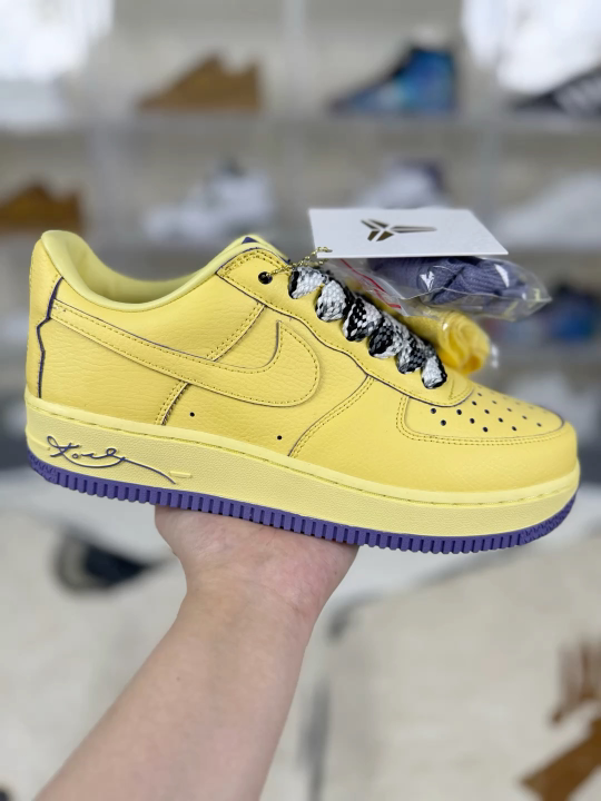 Nike Air Force 1 Low Kobe Bryant Yellow Basketball Shoes - HV9408-700