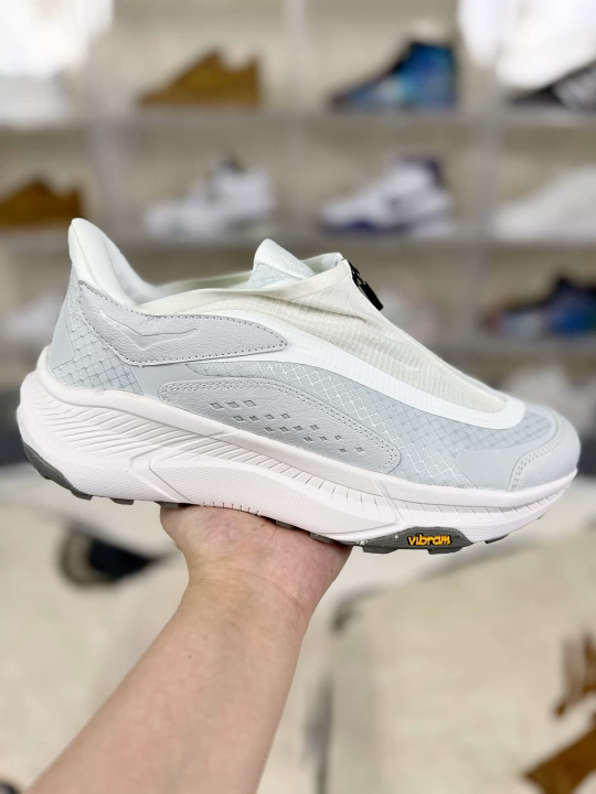 Hoka One One Project Transport White Low-Top Lifestyle Sneakers - Unisex