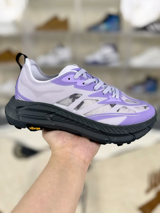 Hoka One One Mafate Speed 4 Running Shoes, Lightweight, Purple Color, Women's