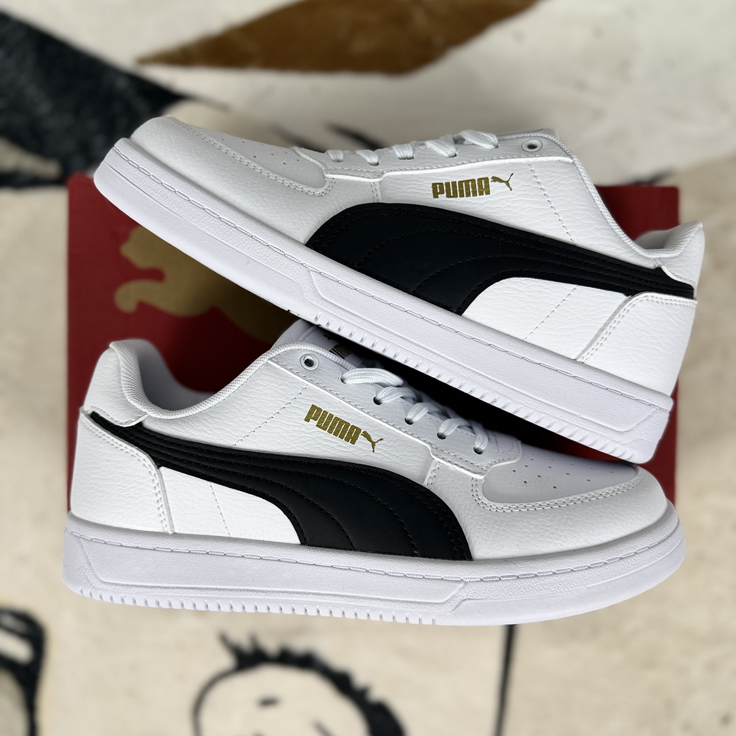 PUMA Caven 2.0: Classic Low-Top Sneakers - White & Black, Unisex Design 9 i1755885942296 1897 0 7