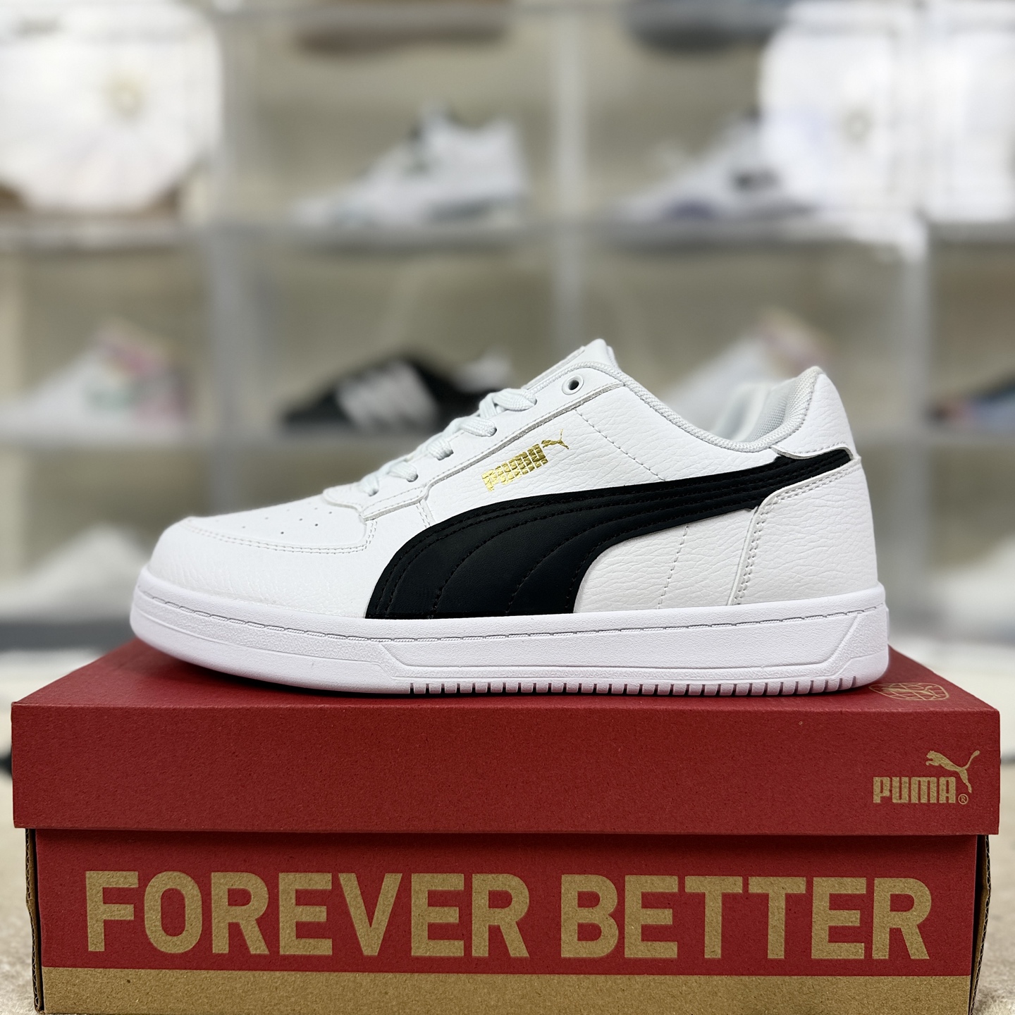 PUMA Caven 2.0: Classic Low-Top Sneakers - White & Black, Unisex Design 10 i1755885943786 2580 0 8
