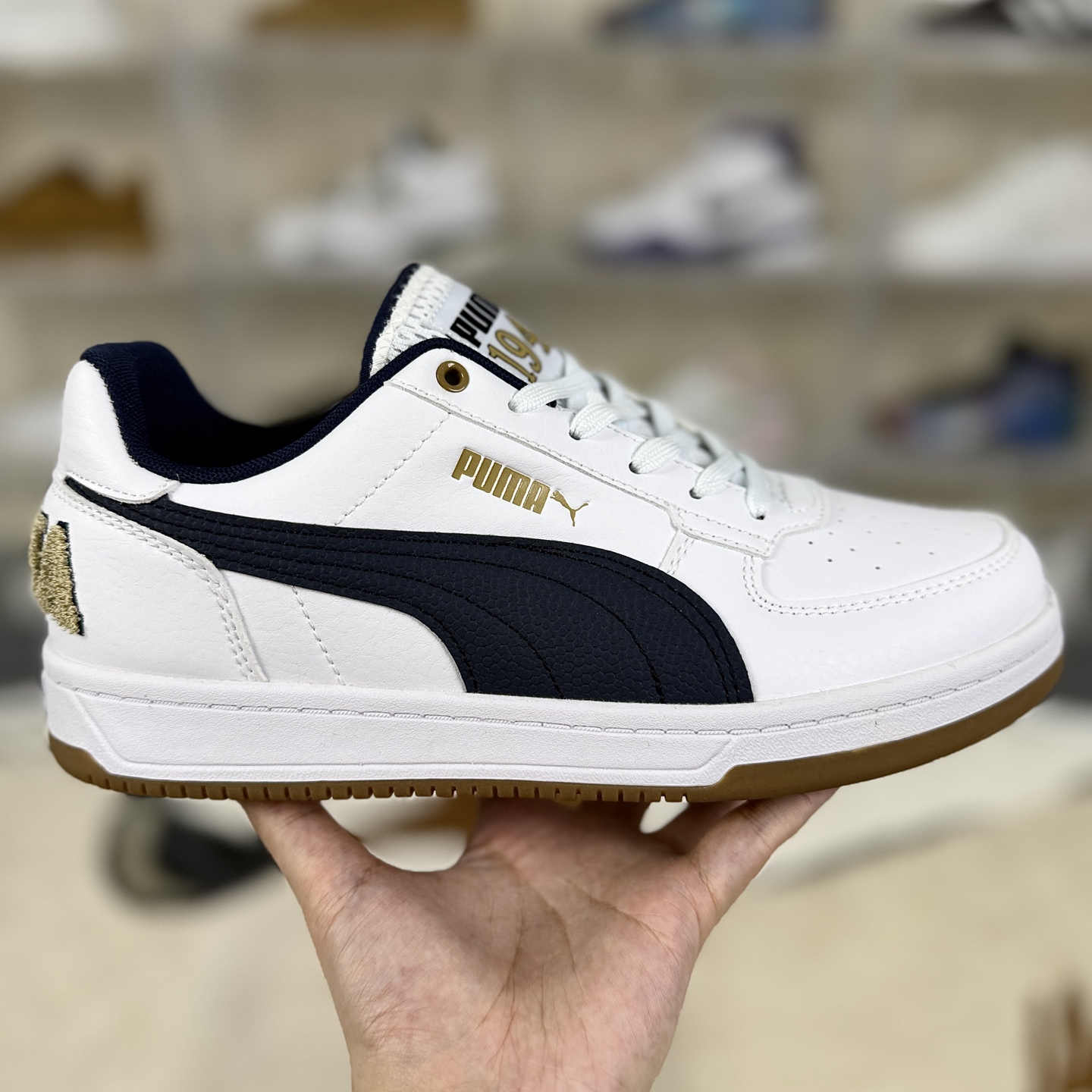Puma Caven 2.0 Low-Top Sneakers - White & Blue, Durable & Comfortable 7 i1755886015073 5678 0 5
