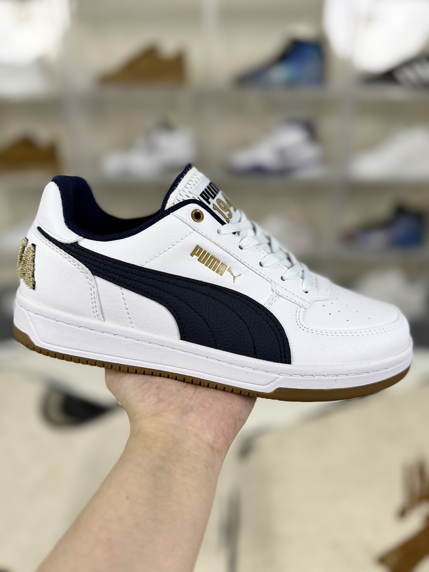 Puma Caven 2.0 Low-Top Sneakers - White & Blue, Durable & Comfortable 1 i1755886018507 2230 0 0