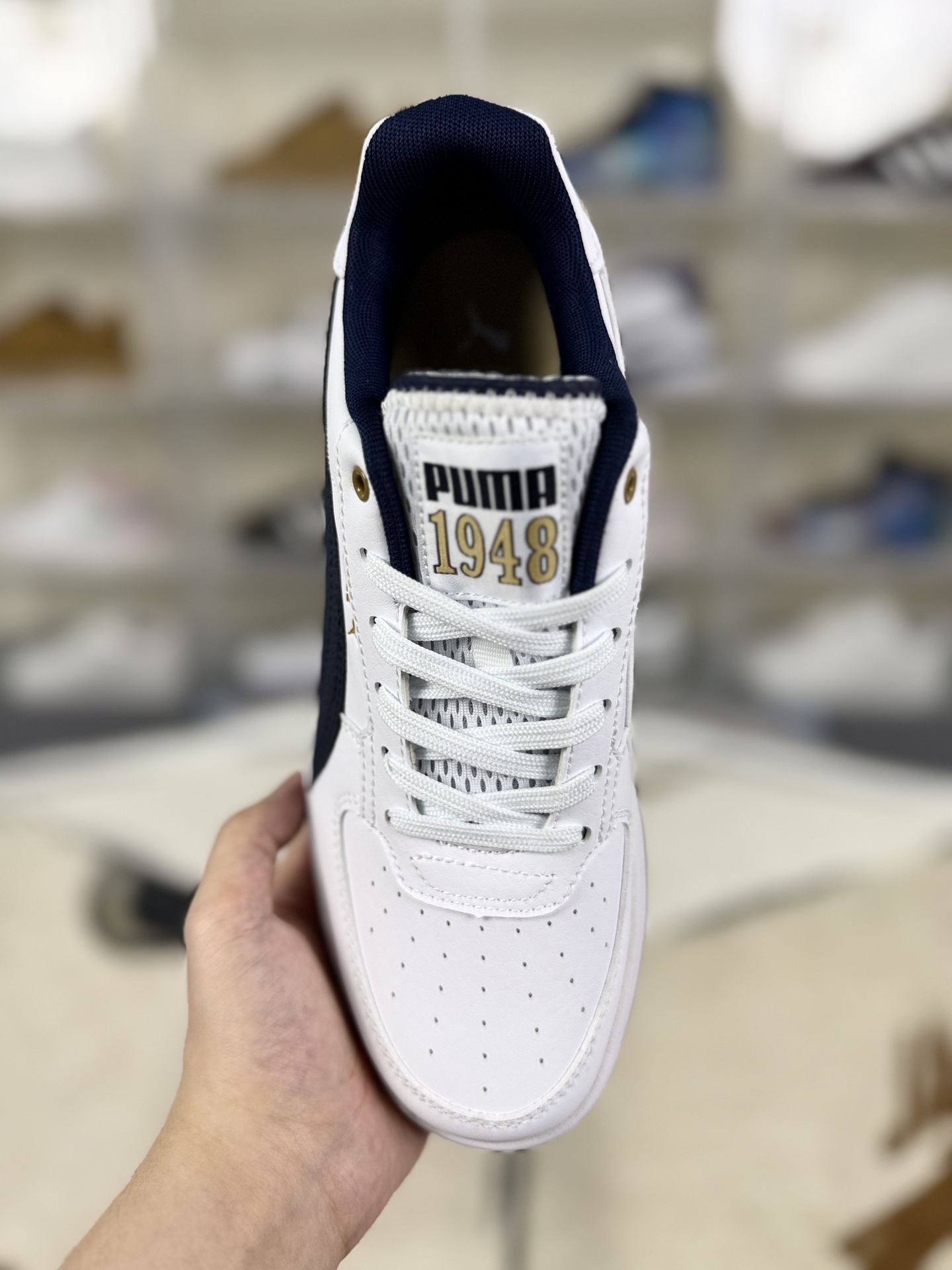 Puma Caven 2.0 Low-Top Sneakers - White & Blue, Durable & Comfortable 4 i1755886018601 2656 0 3