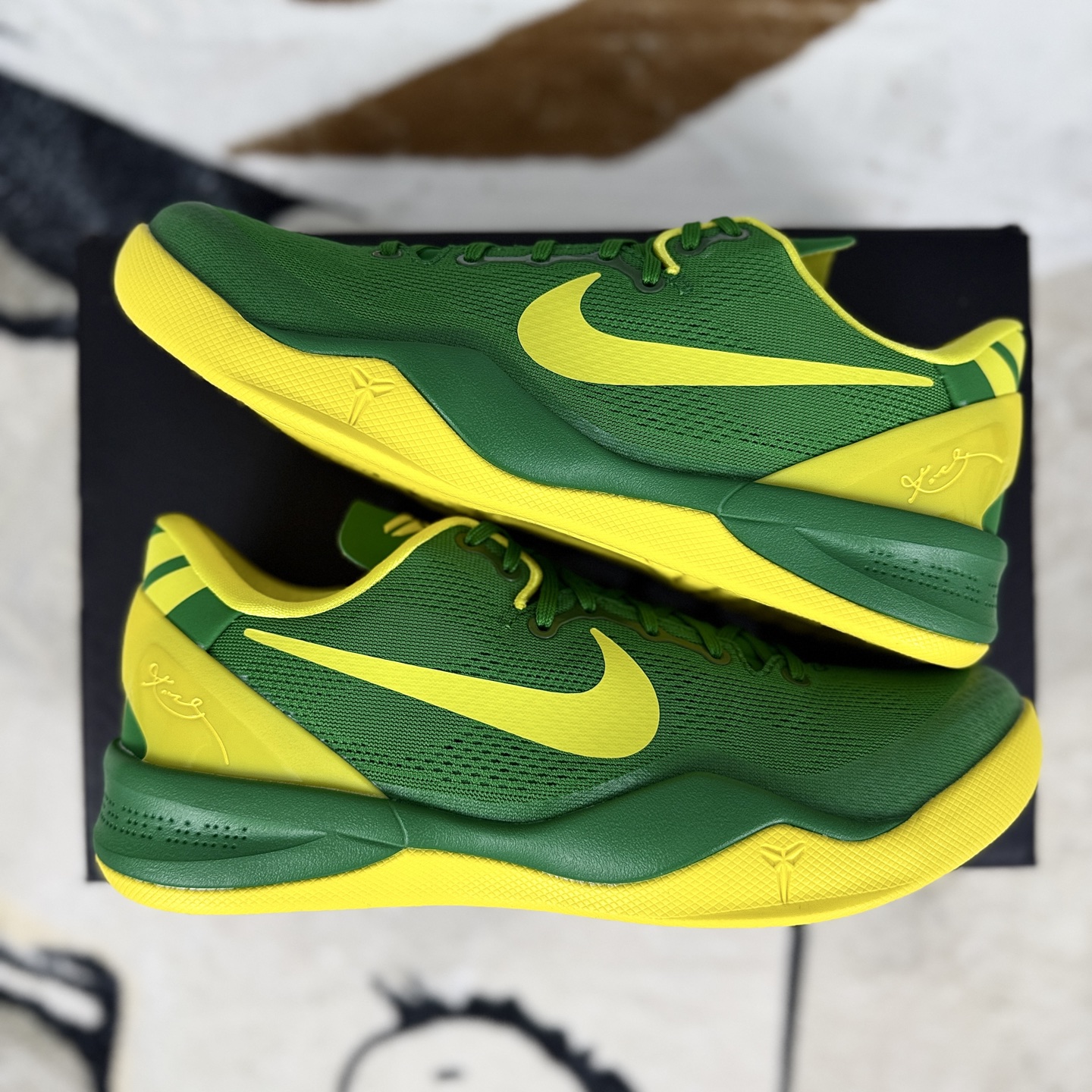 Nike Kobe 8 Oregon Ducks PE Basketball Shoes - Green/Yellow - Size 40-48.5 8 i1755886169575 4184 0 7