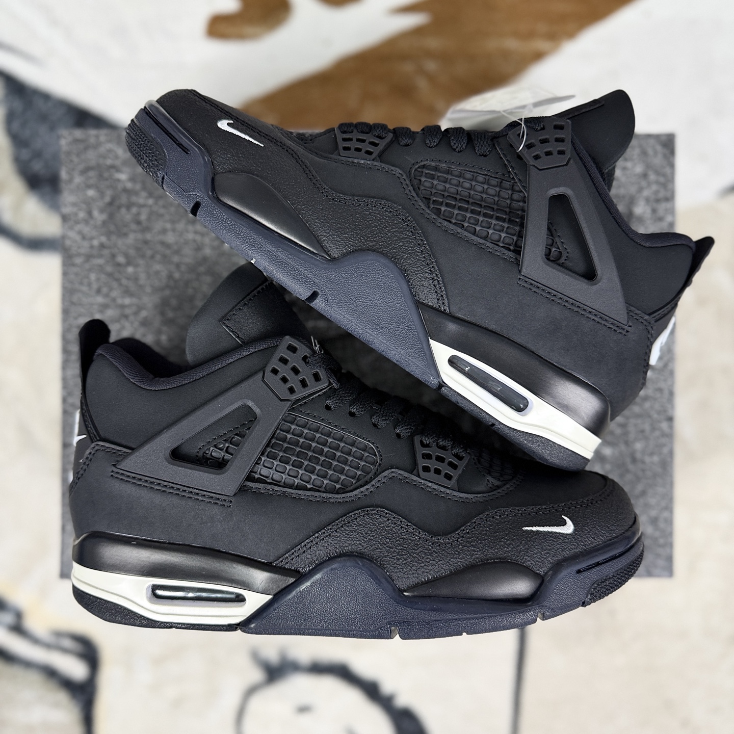 Nigel Sylvester x Air Jordan 4 OG 'Brick by Brick' Black Basketball Shoes 9 i1755975430314 1082 0 7