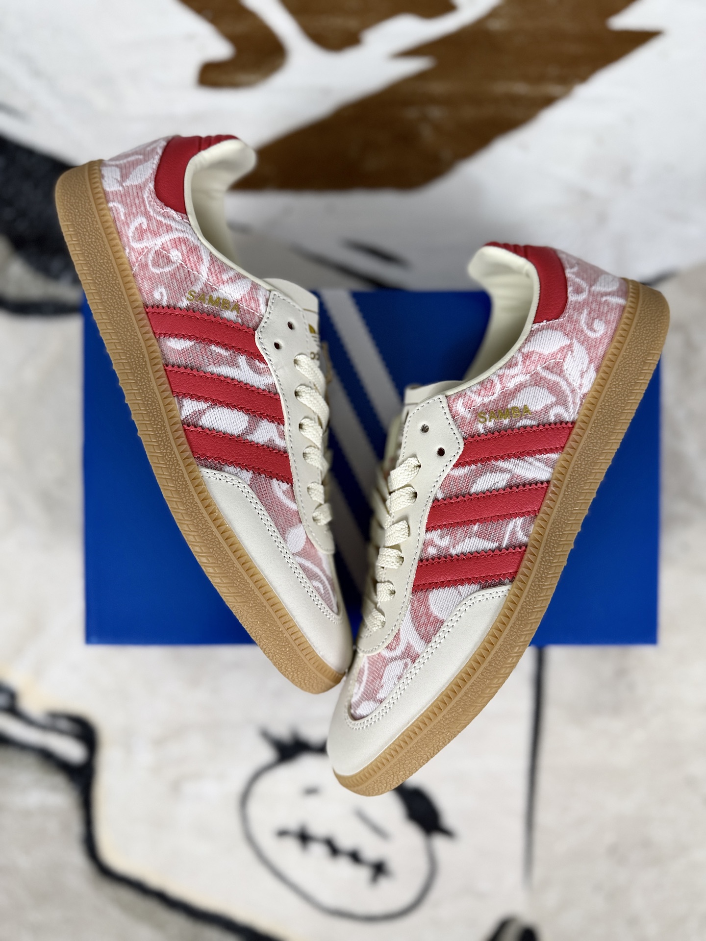 Adidas Originals Samba Low-Top Sneakers - White/Pink, Unisex Design 5 i1755975451268 8942 0 6