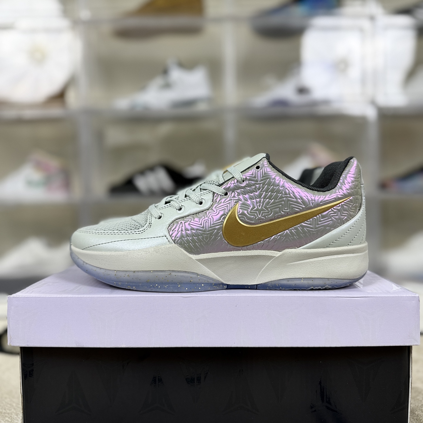 Nike Ja 2 "Christmas" Basketball Shoes - Silver, Gold & Grey - Unisex Design 10 i1756062726328 7511 0 8