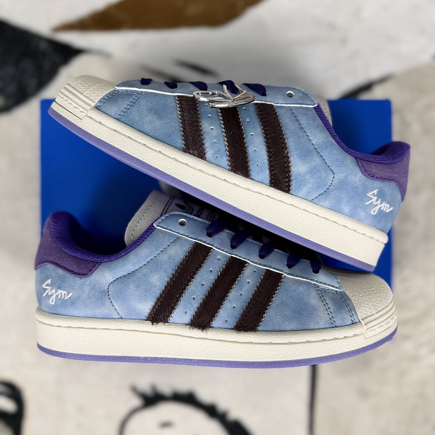 Adidas Originals Superstar 2 Blue/Purple Unisex Sneakers - Comfortable & Stylish 8 i1756316443153 9061 0 7