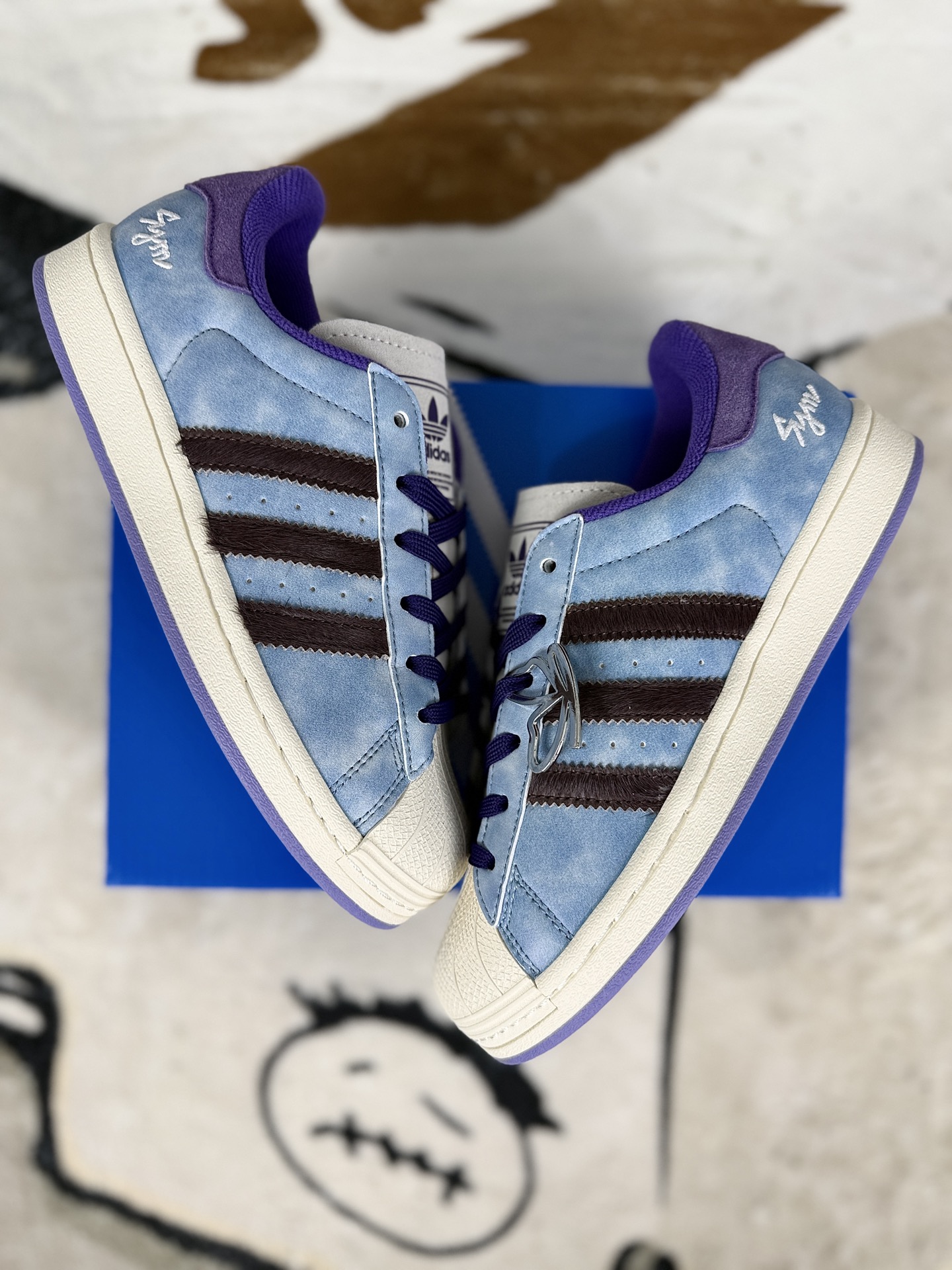 Adidas Originals Superstar 2 Blue/Purple Unisex Sneakers - Comfortable & Stylish 5 i1756316443314 1240 0 6