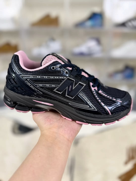 New Balance 1906R Running Shoes - Black and Pink, Comfortable and Durable