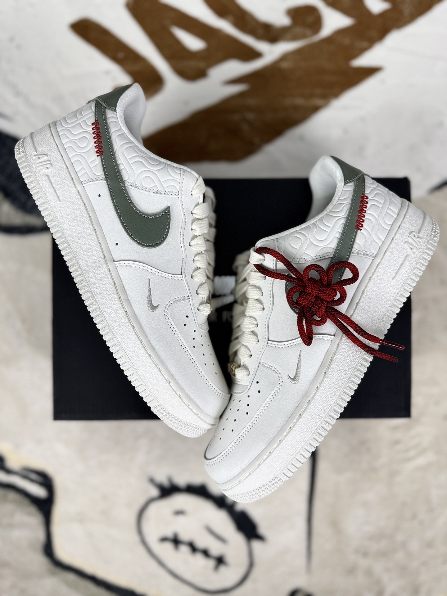 Nike Air Force 1 CNY 'Year of the Snake' Low-Top Sneakers - White 6 i1756316549736 966 0 6