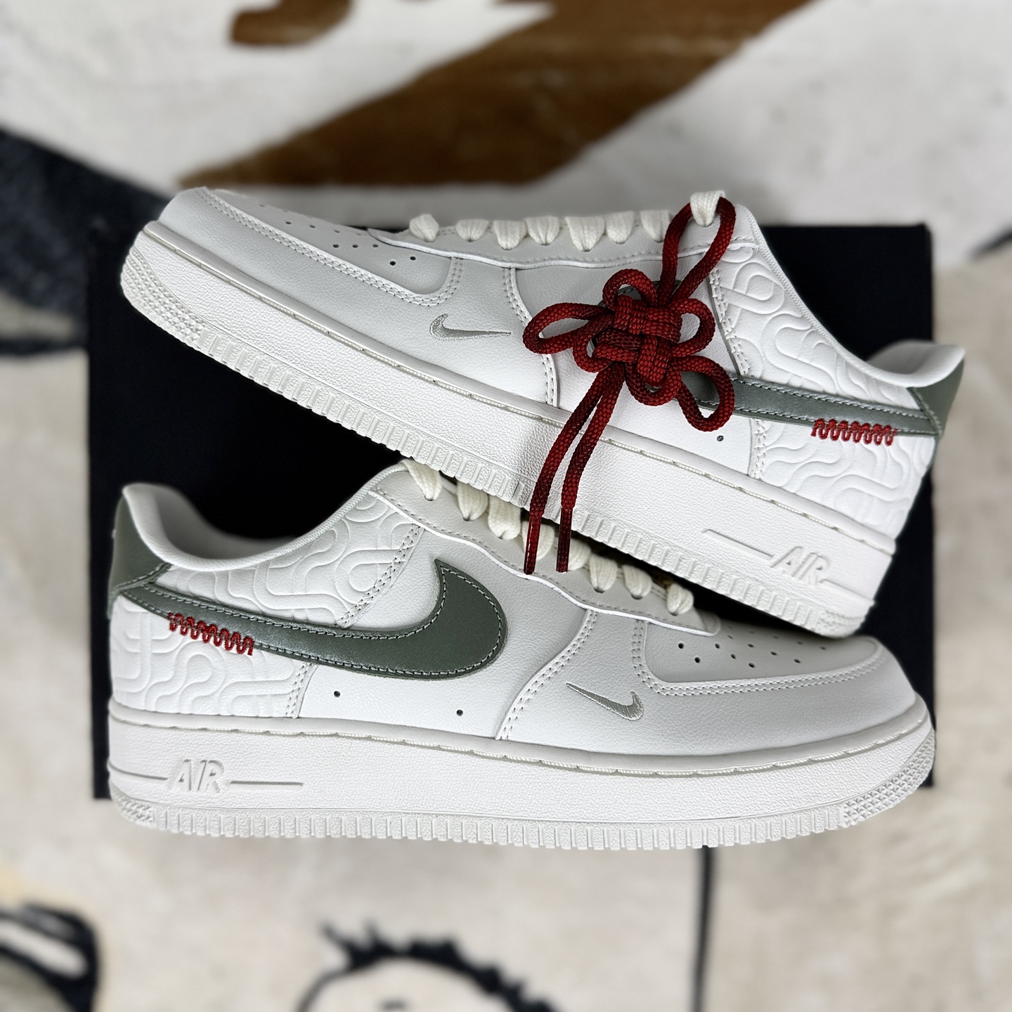 Nike Air Force 1 CNY 'Year of the Snake' Low-Top Sneakers - White 9 i1756316551263 7608 0 7