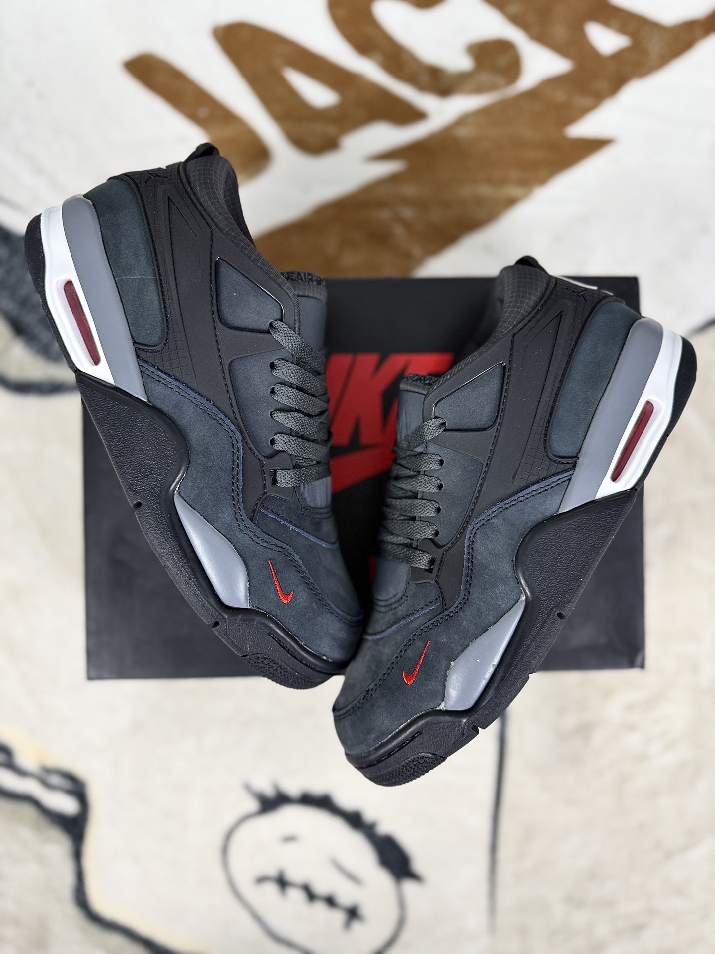 Nigel Sylvester x Jordan Air Jordan 4 RM SP Anthracite Low Basketball Shoes 6 i1756405183168 456 0 6