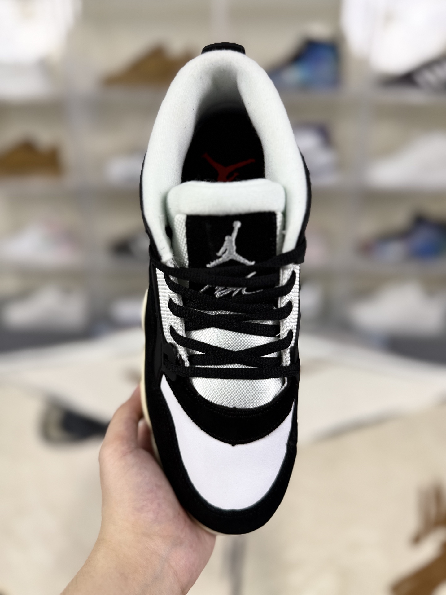 Air Jordan 4 RM Low Retro Basketball Shoes - Black & White, Comfortable & Stylish 4 i1756405204393 9784 0 3