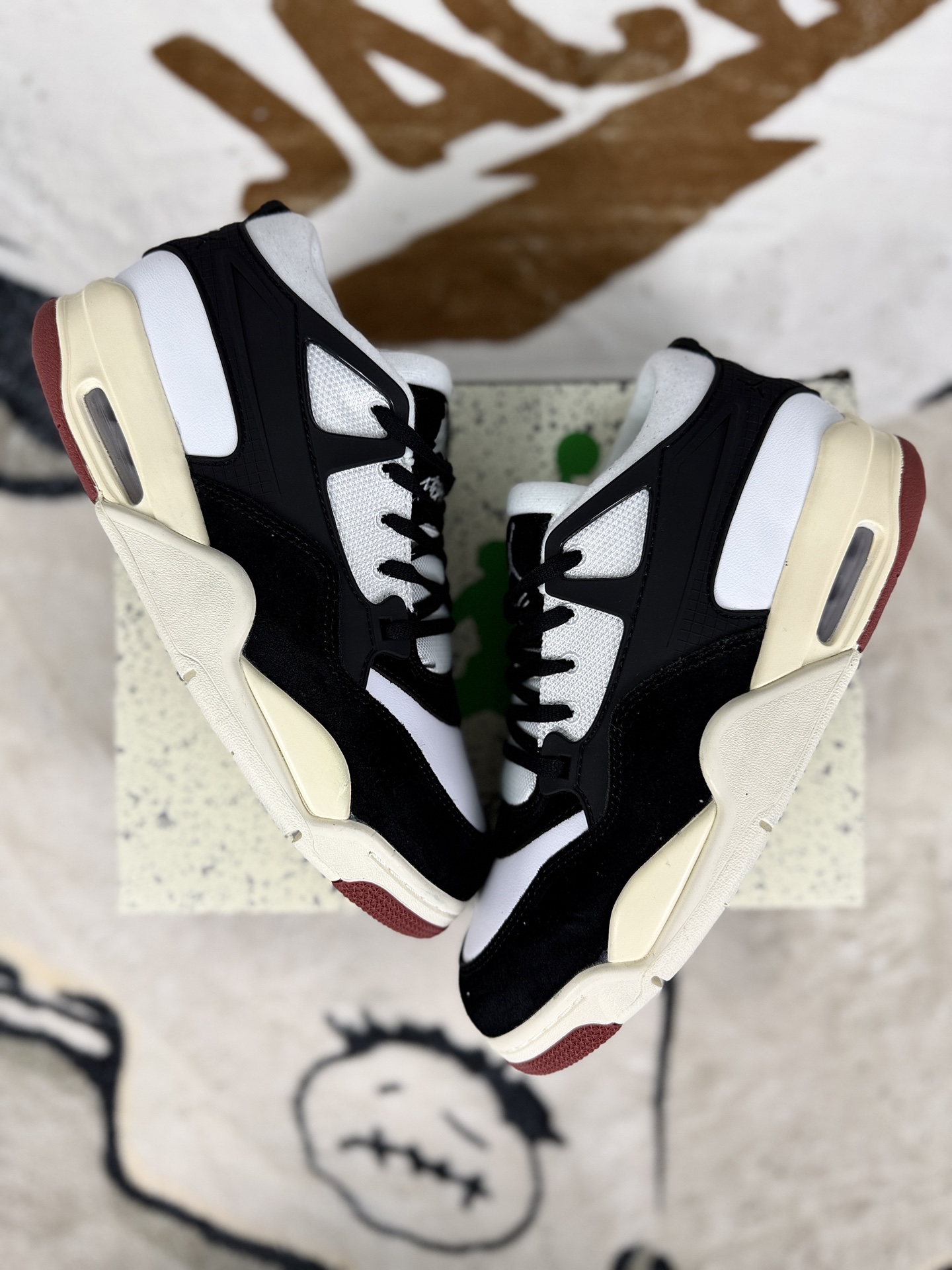 Air Jordan 4 RM Low Retro Basketball Shoes - Black & White, Comfortable & Stylish 5 i1756405205803 5877 0 6
