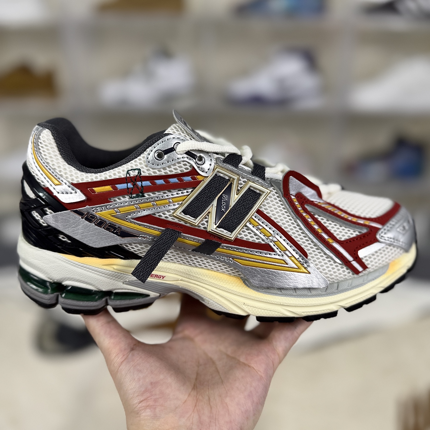 New Balance 1906R Jarvis Team80 Running Shoes - Grey/White/Silver/Red 7 i1756493935801 1578 0 5