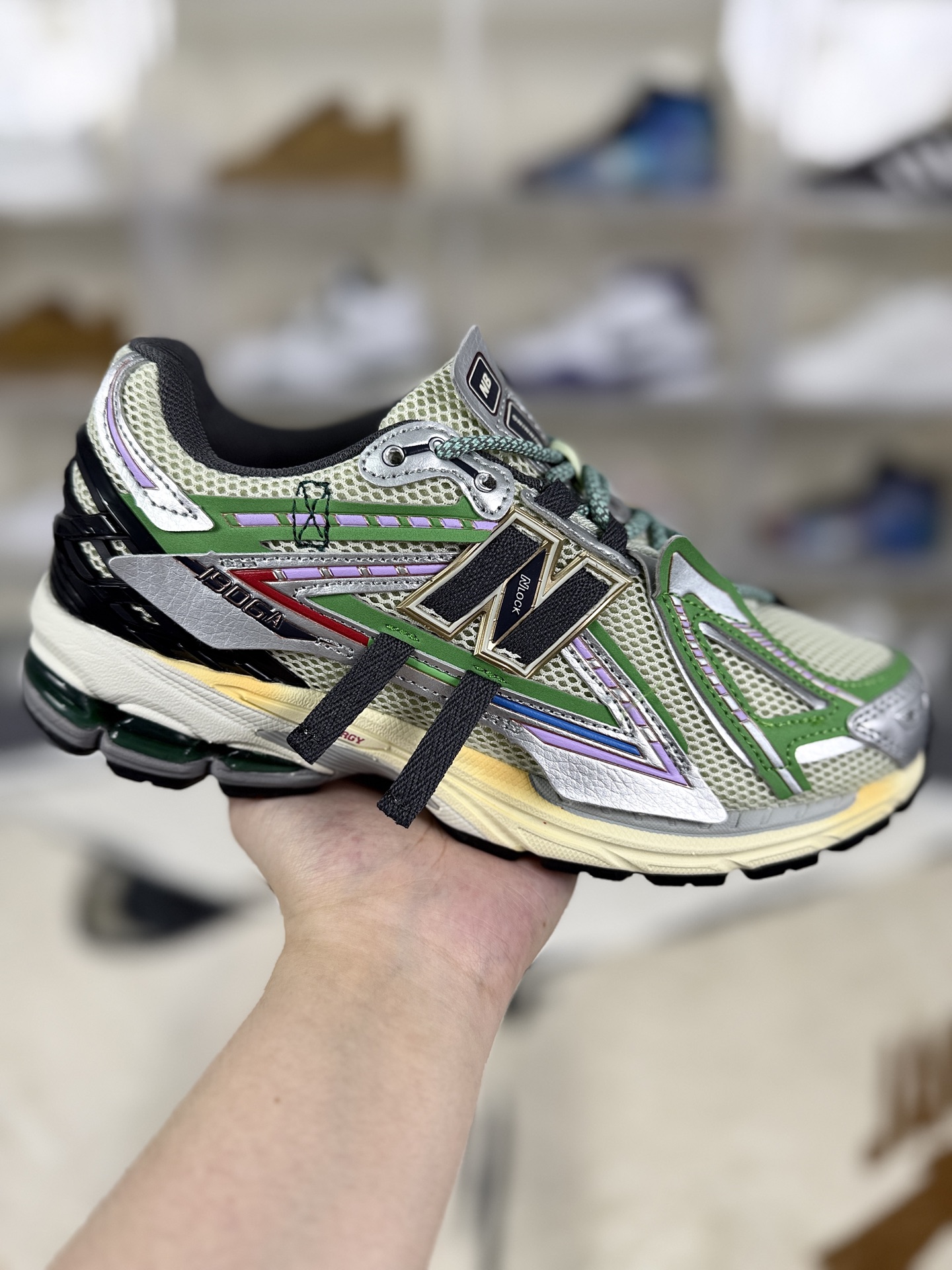 New Balance 1906R Running Shoes - Retro Style, Modern Comfort, Grey/Green 1 i1756493944264 8095 0 0