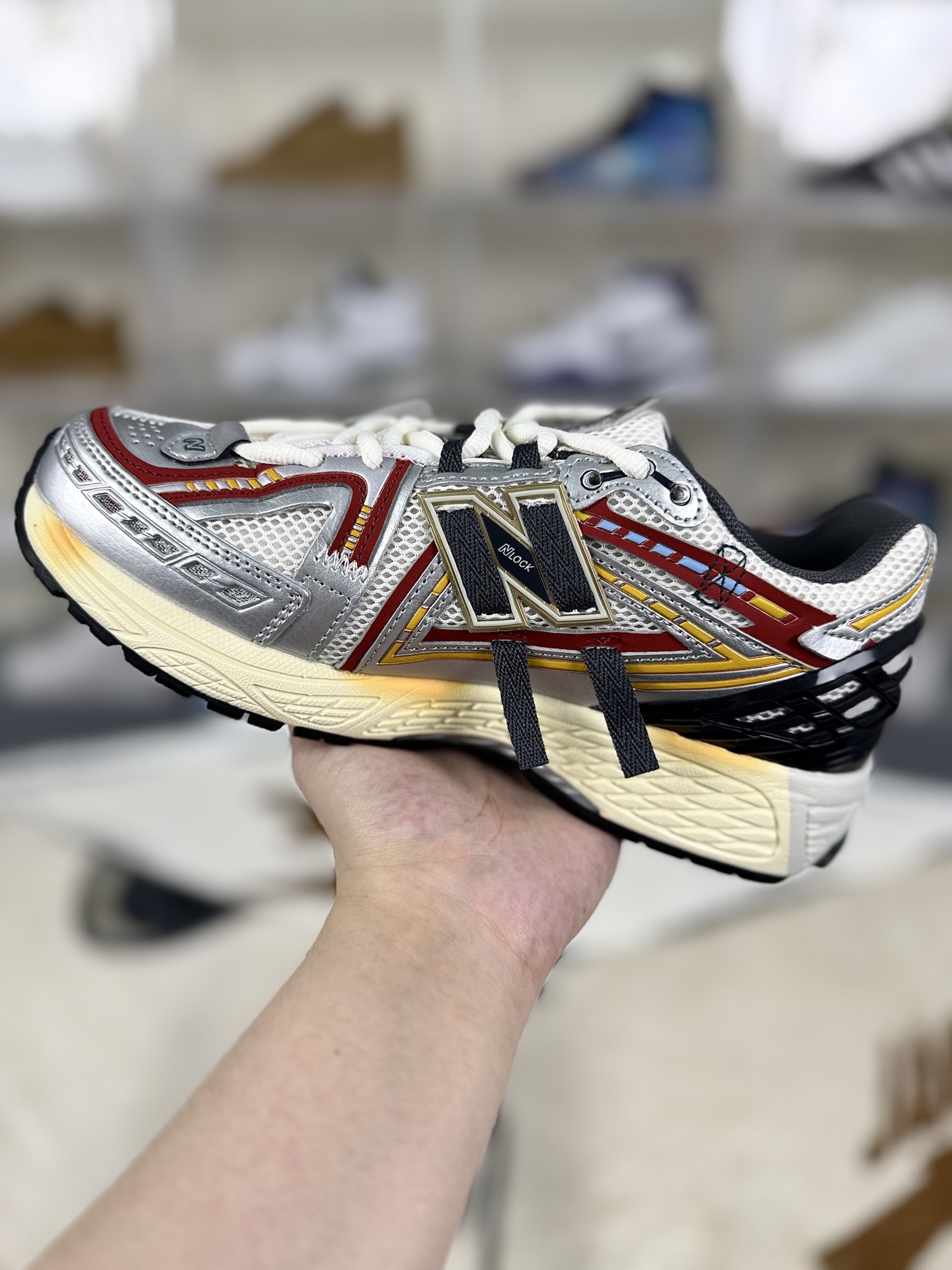New Balance 1906R Jarvis Team80 Running Shoes - Grey/White/Silver/Red 2 i1756494063524 6667 0 1